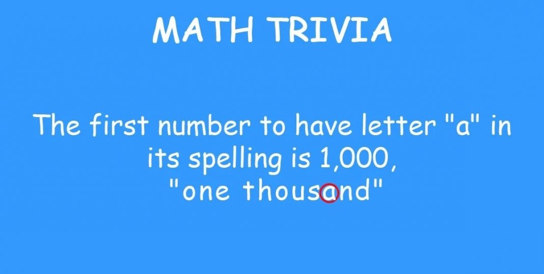 Math Trivia Question with answer