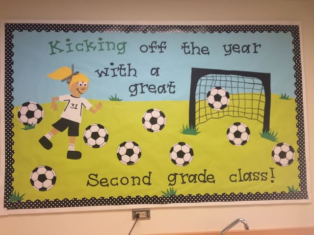 Kick Start a New Year Bulletin Board idea