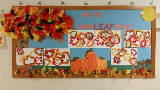 Falling Leaves Bulletin board idea