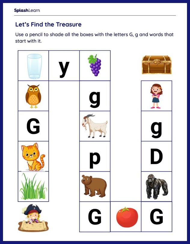 Letter G Worksheet