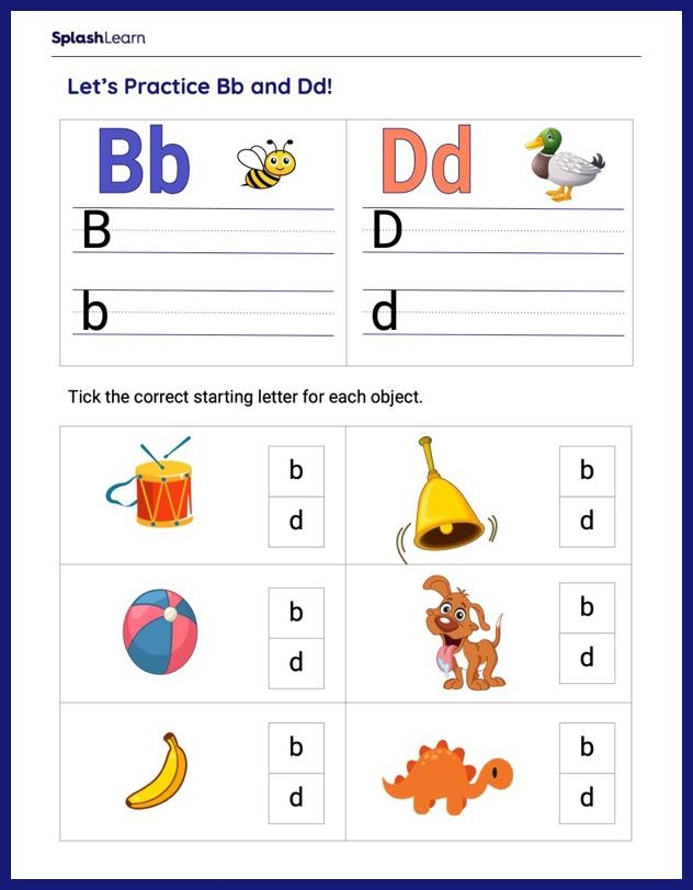 Letter D Worksheet