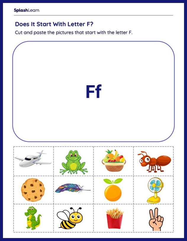 Letter F Worksheet