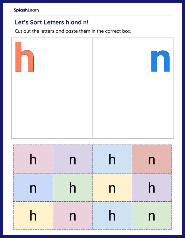 Letter H Worksheet