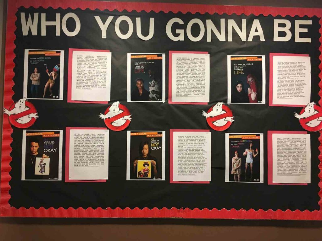 Quirky Costume Bulletin Board idea