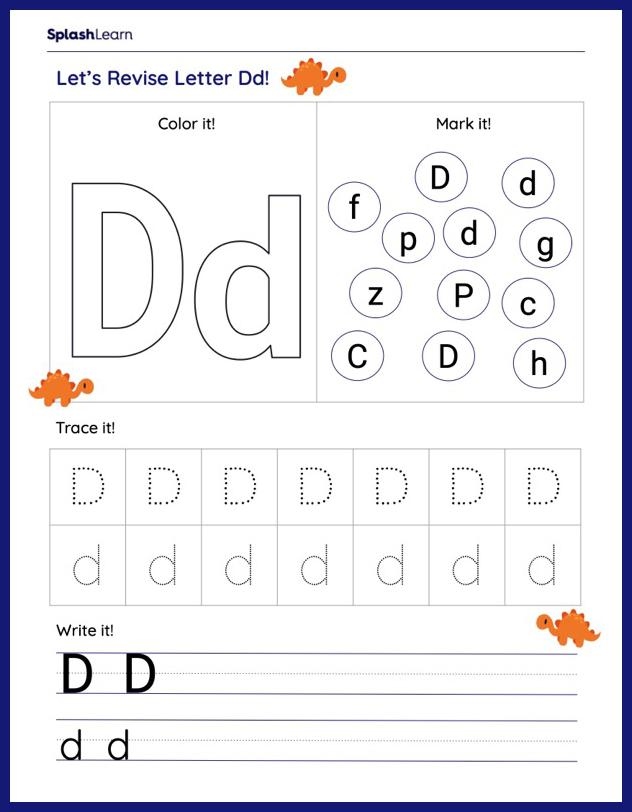 Letter D Worksheet