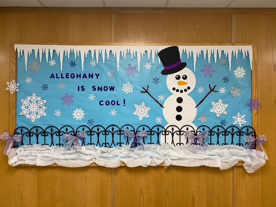 Snowflake Bulletin Board idea