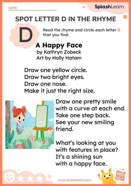 Letter D Worksheet