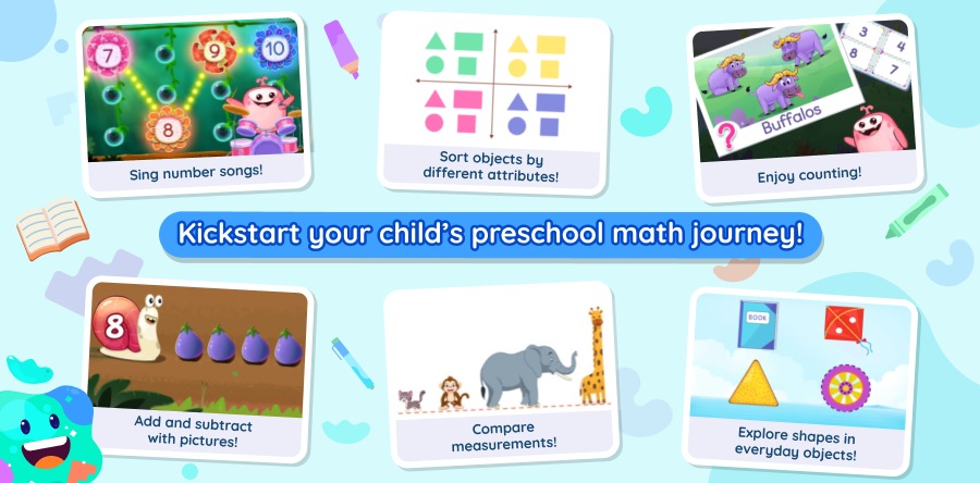 Math topics kids learn in Preschool