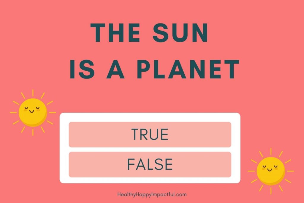 Science true or false question