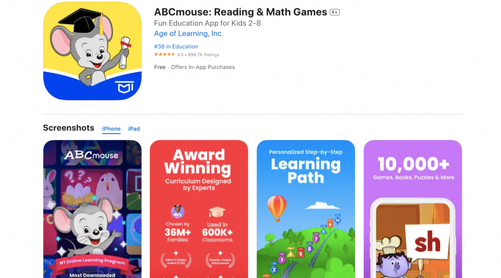 ABC mouse app