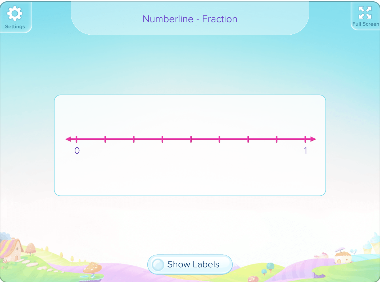 Fractions on a Number Line Teaching Tool