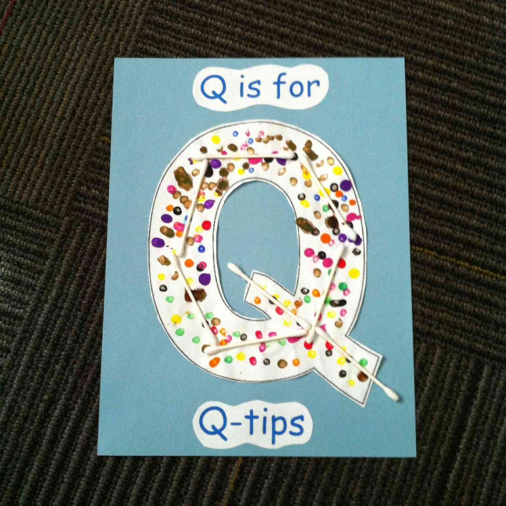 letter Q craft activity