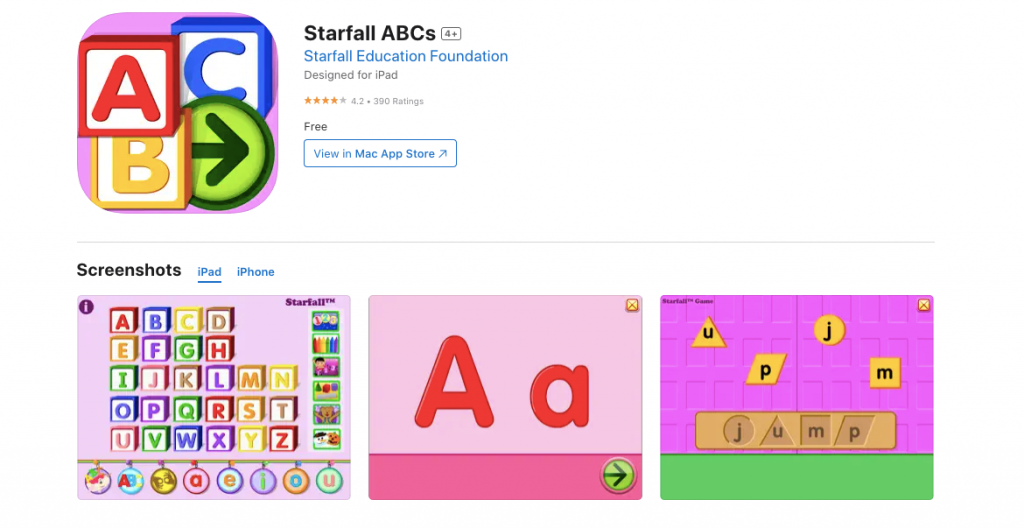 Starfall ABC App