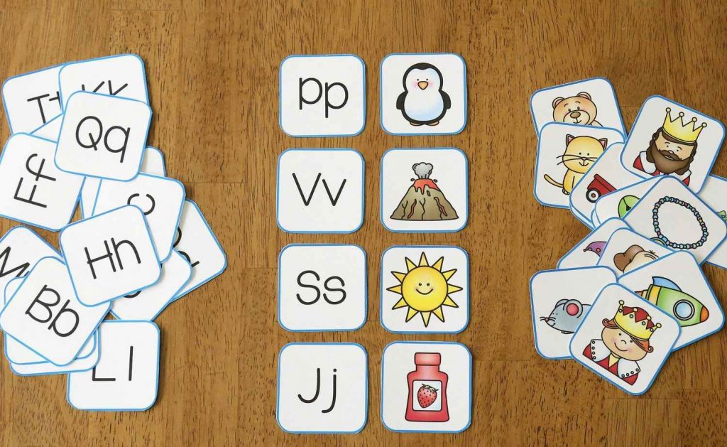 Alphabet memory game