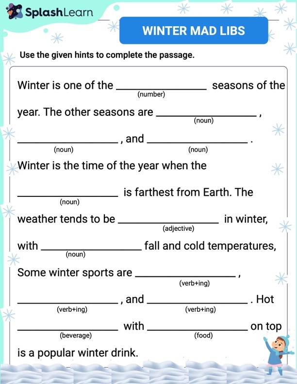 Fill in the Blanks Worksheet