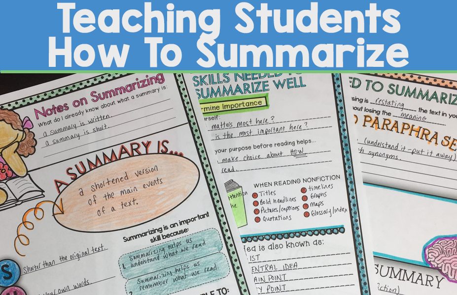 Teaching Students how to Summarize