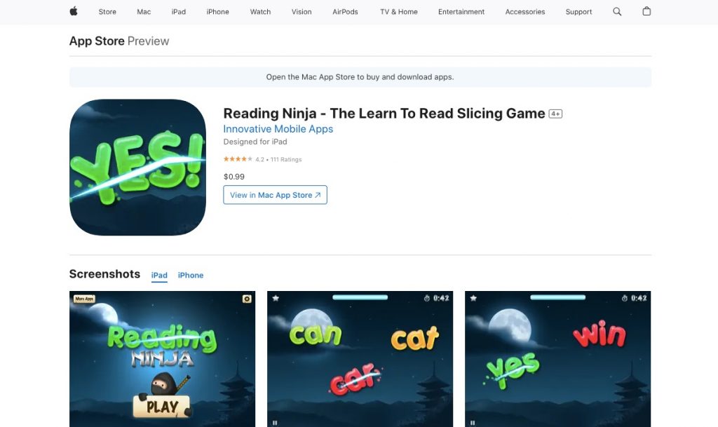 Reading Ninja App screenshot