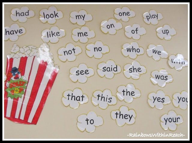 Sight Word Wall to teach Sight words