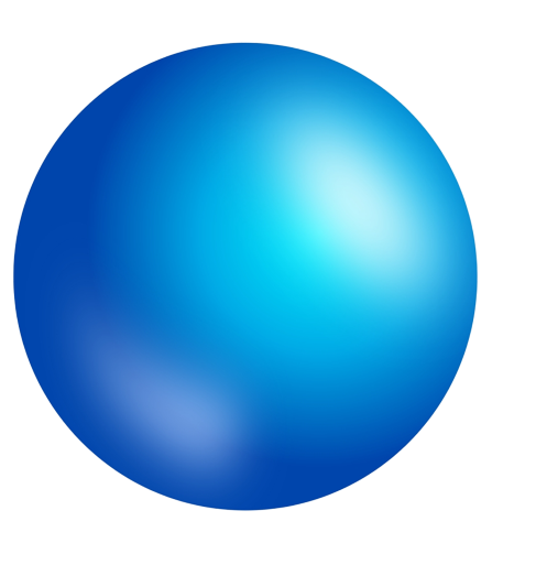 blue 3d circle