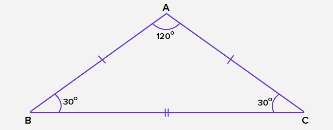 properties of an obtuse isosceles triangle