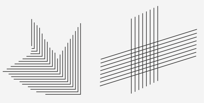 straight lines horizontal