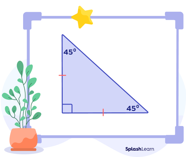area of an isosceles right triangle