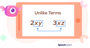 Like and Unlike Algebraic Terms - Definition, Examples, FAQs